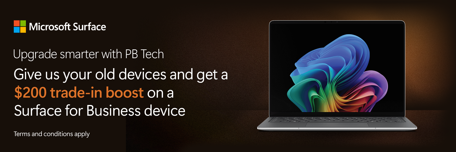 Surface for Business $200 trade-in boost